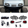 EZ-GO TXT 2014+ Golf Cart LED High Low Beam Light Kit with brake pads 12-48 volt, showing the durable design and bright LED lights.