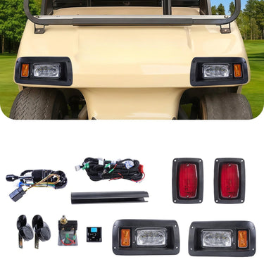 Rainier Parts Club Car DS LED Light Kit for golf carts, bright and durable 12-48V lighting system for night rides.