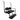 Yamaha Drive 2 black flip seat kit by Rainier Parts, with plush cushioning for rear golf cart passenger comfort and safety.
