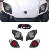 Yamaha Drive golf cart LED basic light kit installed, Rainier Parts, 12-48V, outdoor lighting for golf carts