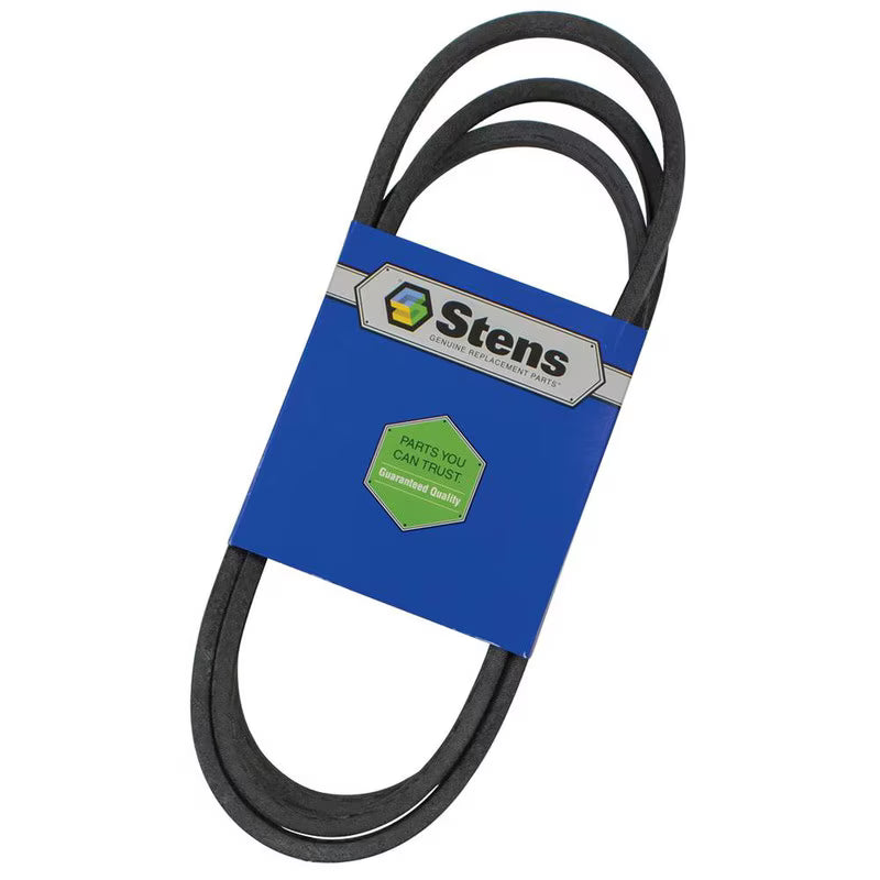 Stens 265-152 OEM replacement lawn mower belt, durable and flexible for reliable performance in residential lawn maintenance.