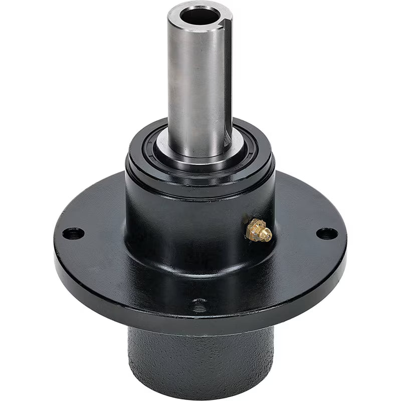 Stens spindle assembly 285597 for lawn mowers, durable replacement part with metal blade attachment and mounting hardware.