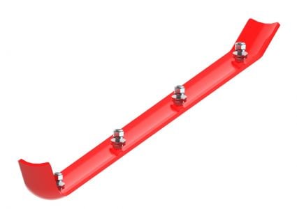 Trimax Wear Skid assembly for heavy equipment, durable replacement part by Trimax Mowers, shown in the image.