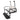Rainier Parts Club Car TEMPO PRECEDENT white golf cart rear flip seat kit with durable, comfortable seat cushion and folding mechanism.