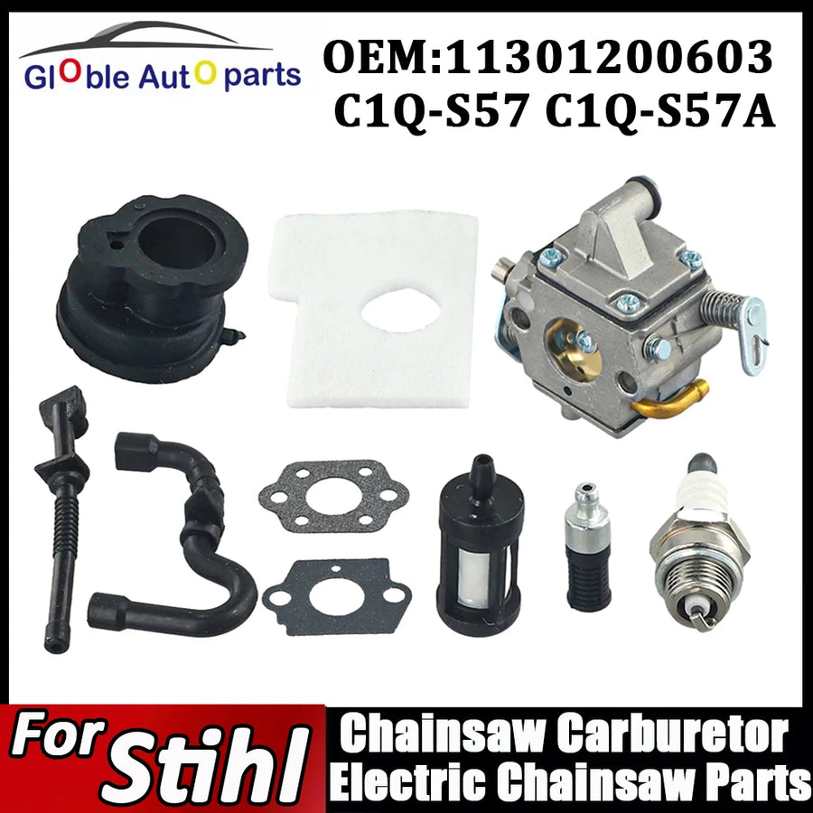 Rainier Parts Stihl carburetor for MS170 MS180 chainsaws, high efficiency replacement part for DIY repair.