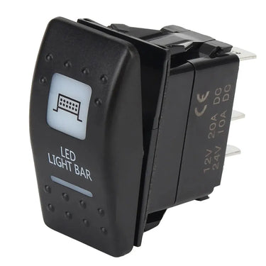Rainier Parts Illuminated LED Winch Rocker Switch For Polaris Can Am UTVs IP66 Waterproof 12-24V - Rainier Parts