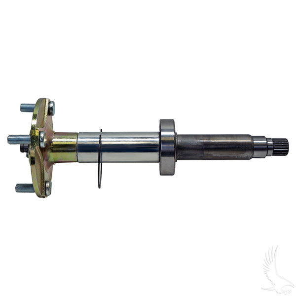 Redhawk rear axle assembly for Yamaha Drive Electric driver side, models 2007-2014, showing the metal axle component.