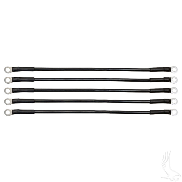 Battery Cable SET, Includes (5) 14" 6 gauge, Club Car DS 48V 95+