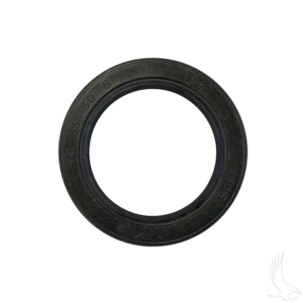 Redhawk crankshaft clutch side seal for Club Car Precedent and DS Gas 96+ FE350 golf carts, shown in the image.
