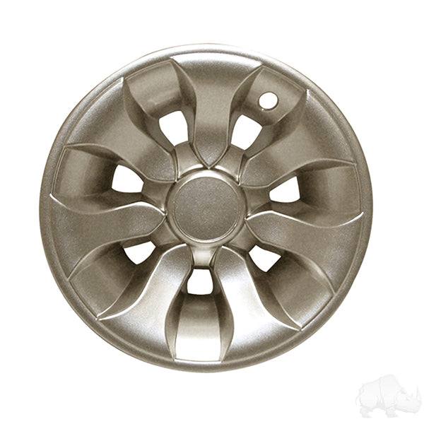 Redhawk 8-inch driver wheel cover in sandstone color, showcasing durable fabric and secure fit for vehicle wheels.