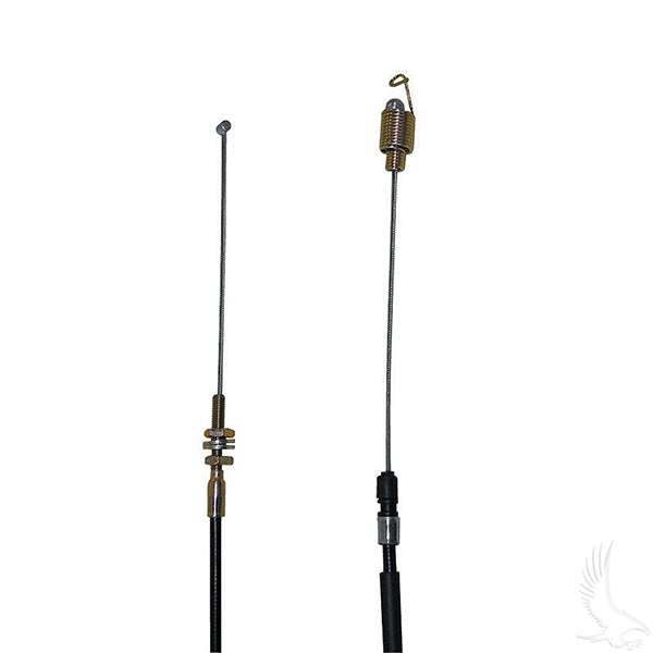 Redhawk 52¾-inch accelerator cable for Club Car Precedent Gas models 04-08, showing the flexible cable with metal fittings.