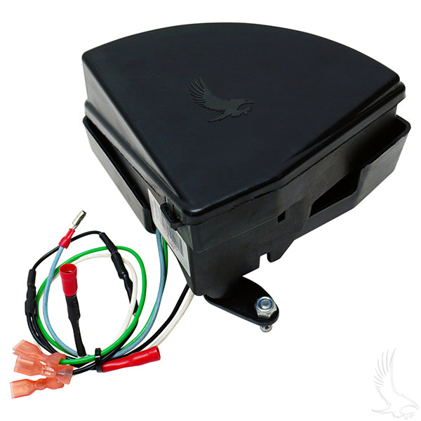 Redhawk multi-step potentiometer assembly for Club Car electric golf carts, 48V and 36V models, shown in the image.