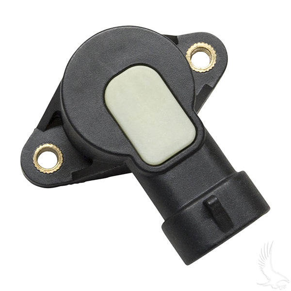 Redhawk throttle sensor for Yamaha Drive golf carts, showing the electronic component with wiring connections.