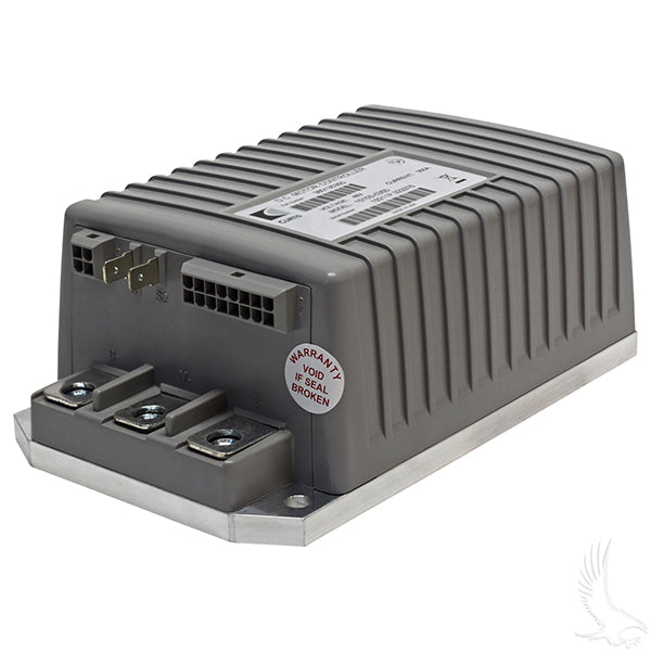 Redhawk Curtis Controller 1515 48V 350A for Club Car Excel golf carts, showing the black control unit with wiring.