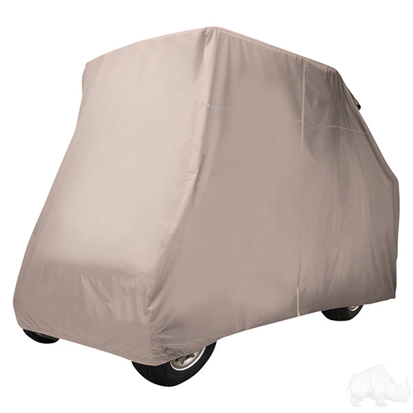 Redhawk RHOX nylon car storage cover with rear seat for added protection and organization in a vehicle.