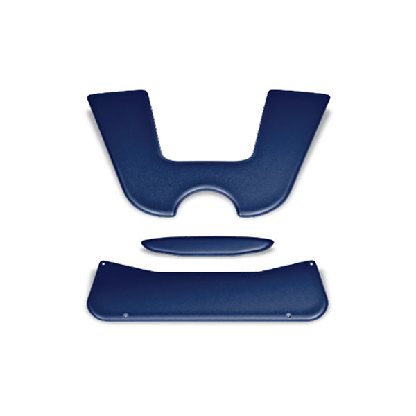 Redhawk DoubleTake Sentry Dash Center Trim in navy, universal fit, shown on vehicle dashboard with sleek design and finish.