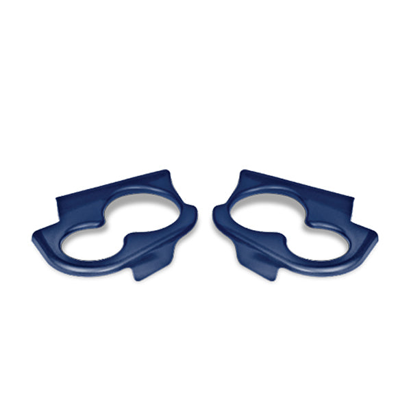 Redhawk DoubleTake Sentry dash cup holder trim set in navy for Club Car Precedent 04+ shown in image.