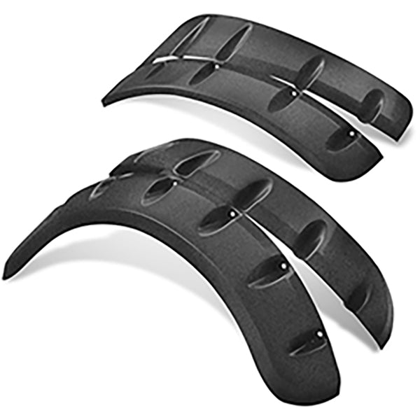 Redhawk DoubleTake Fender Flare Set in black for Phoenix Body E-Z-Go TXT 96+ golf cart, showing the flare design and mounting points.