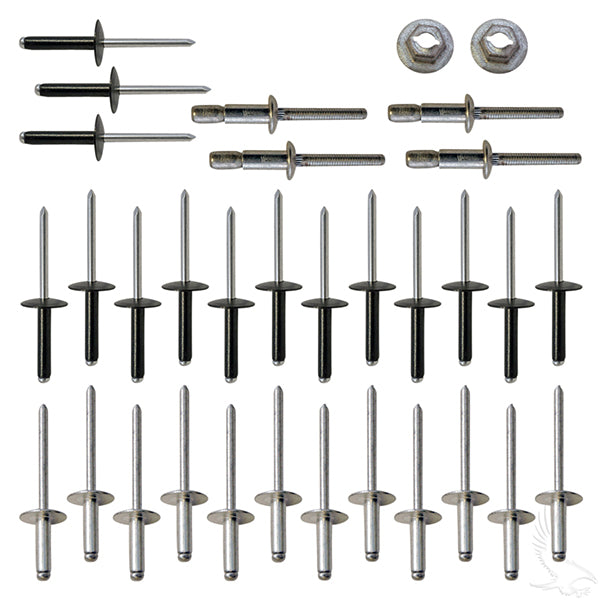 Rivet Kit, Body, E-Z-Go TXT 96+