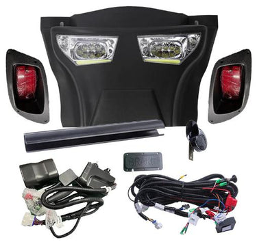 EZ-GO RXV 2016+ Deluxe Golf Cart LED LIGHT WITH BUMPER (Automotive style) Only 12V, showcasing premium lighting features for enhanced visibility.