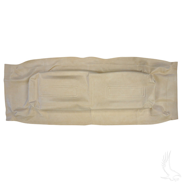 Redhawk Buff seat back cover for Club Car Trans/Utility golf carts, made of durable material, shown installed on the seat.