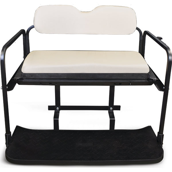 Redhawk Red Hawk Rhino Seat Kit Oyster seat for golf carts, featuring durable upholstery and comfortable design.