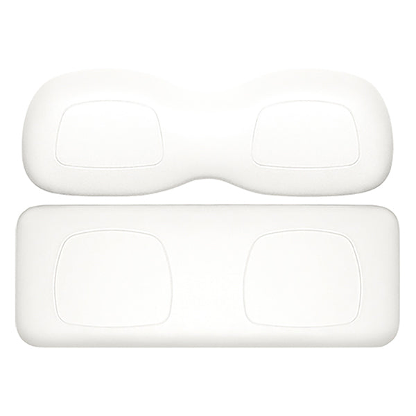 Redhawk DoubleTake Classic Rear Cushion Set in white, universal fit for comfortable seating, shown in the product image.