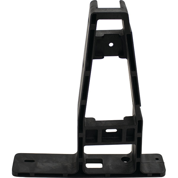 Redhawk DoubleTake Max 5/Max 5+/Max 6 seat post in plastic, driver side for Club Car Precedent 04+ golf carts, shown from the side.