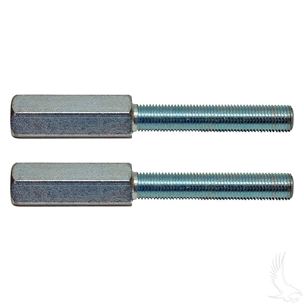 Redhawk shock extension set of 2, 3.5 inches for Club Car Gas 97 and older golf carts, designed for improved suspension performance.