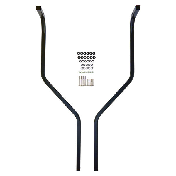 Redhawk DoubleTake top rear mounting kit for Max 5/Max 6, designed for 80" or 120" Kwick-Track tops on Club Car DS golf carts.