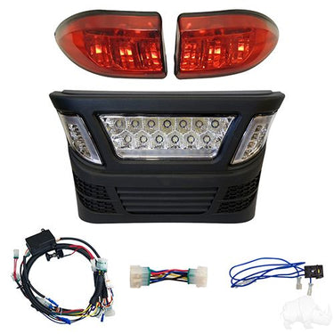 Red Hawk RHOX LED Light Bar Bumper Kit For Club Car Precedent Gas And Electric With Bright Multi Color LED - Rainier Parts