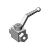 AERWAY 10019410 Hydraulic Valve, 3/8 SAE Ball, 2-Way with Handle - Rainier Parts
