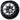 Red Hawk RX387 Wheel 15x7 ET25 Machined Gloss Black for Golf Cart Enthusiasts Durable Premium Alloy - Rainier Parts