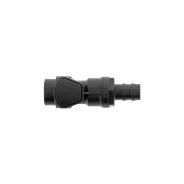 Battery Watering Technologies 09GRF1 female grey connector for professional battery maintenance, 3/8 inch (10 mm) size.