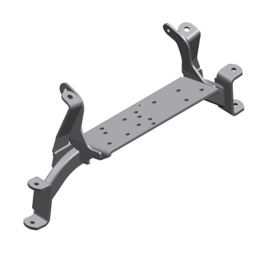 E-Z-GO OEM front lifted axle with bracket, coated for durability, designed for golf cart parts, model 664447G04.