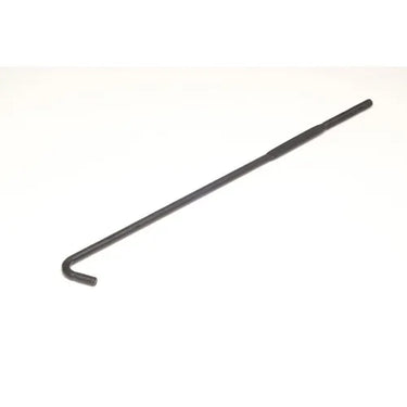 E-Z-GO 602896 OEM rod hold-down battery mount securing golf cart RXV battery with durable, secure fit in black metal.