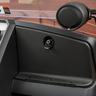 E-Z-GO OEM Bluetooth speaker kit for golf carts, featuring premium outdoor audio with a sleek design and crystal-clear sound.