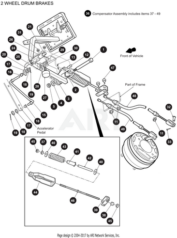 EZGO Brake Cable Compensator OEM 654667 For Golf Carts - Rainier Parts