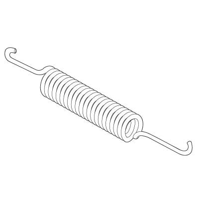 E-Z-GO OEM brake spring for golf cart service brake system, part number 612414, designed for safe stopping and reliable braking.
