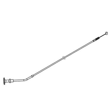 E-Z-GO OEM choke cable assembly for golf carts, featuring a durable cable with precise choke control for stretch models.