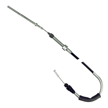 E-Z-GO OEM accelerator cable 72713G01 for golf carts, high-quality throttle cable replacement, showing the cable and connectors.