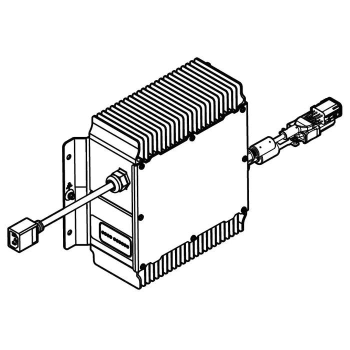 E-Z-GO 72V Delta-Q OEM Charger for golf carts, high-output charger with model 642542, featuring a compact design and connection ports.