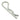 E-Z-GO cotter pin 21683G1, heavy-duty OEM replacement part for golf carts, shown securely fitting in the cart's assembly.