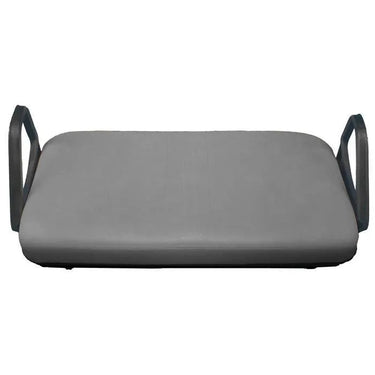 E-Z-GO OEM Gray seat bottom cover for golf carts, durable interior upgrade, shown on golf cart seat.
