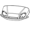 EZGO Cowl Patriot Blue Pearl OEM 613036G019 For Golf Carts Seamless Fit Showroom Ready Exterior - Rainier Parts