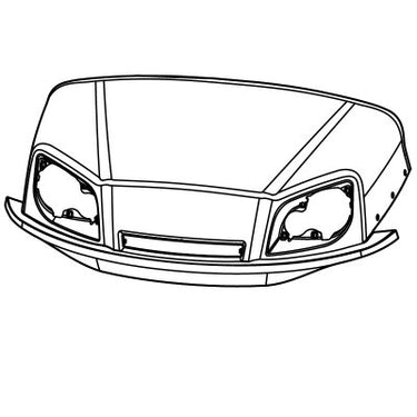 EZGO Cowl Patriot Blue Pearl OEM 613036G019 For Golf Carts Seamless Fit Showroom Ready Exterior - Rainier Parts