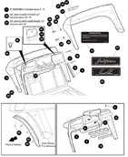 EZGO OEM 619730G011 Black Cowl Replacement for Golf Carts Premium Exterior Body Part - Rainier Parts