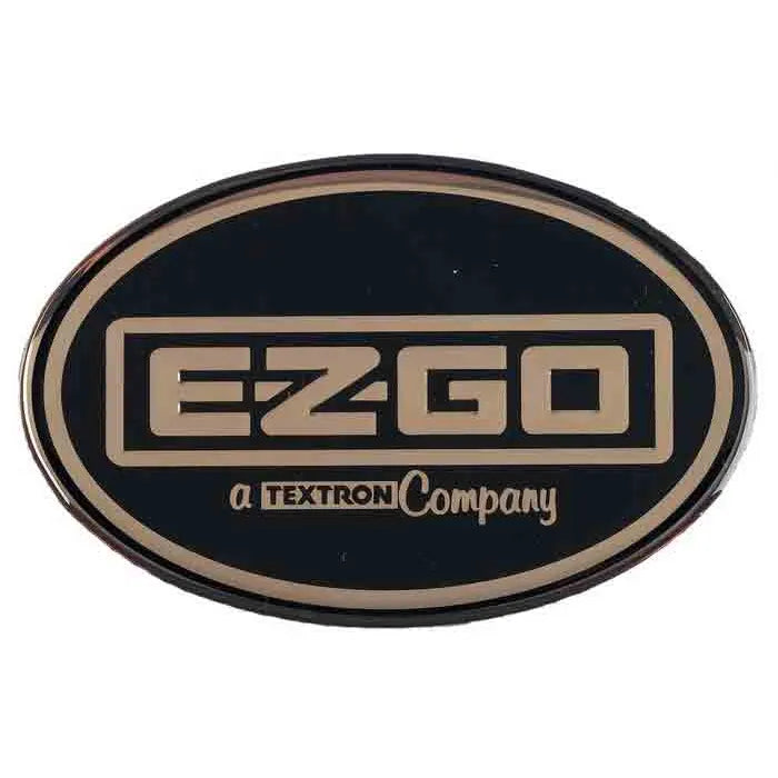 E-Z-GO front decal cowl for ST LX golf carts, weather-resistant OEM nose cover with E-Z-GO branding and durable finish
