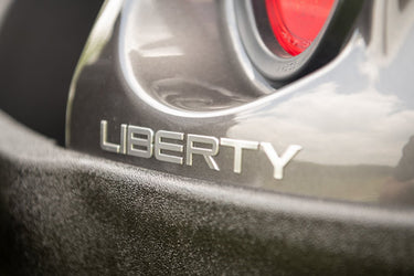 E-Z-GO OEM 3D Liberty decal for golf carts, weather-resistant exterior decor with premium quality design.