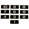 E-Z-GO Platinum decal with "81 90" numbers for golf carts, high visibility durable exterior vehicle decal part 610213